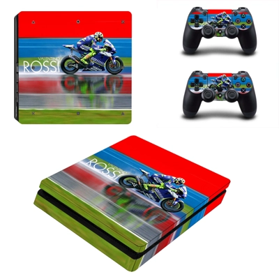 Valentino rossl decal skin for PS4 Slim Console and two controllers