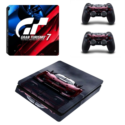 GT racing 7 decal skin for PS4 Slim Console and two contro..
