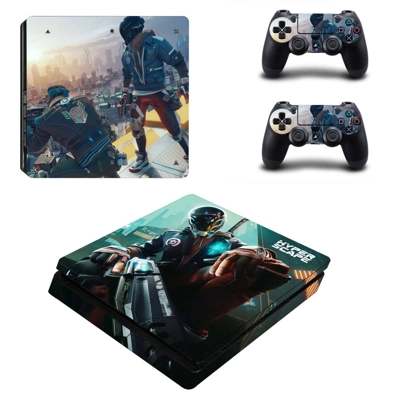 Super Hunting City decal skin for PS4 Slim Console and two..