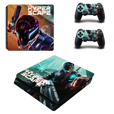 Super Hunting City decal skin for PS4 Slim Console and two..