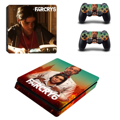 Far Cry decal skin for PS4 Slim Console and two controllers
