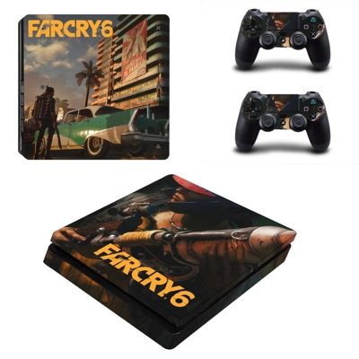 Far Cry decal skin for PS4 Slim Console and two controllers