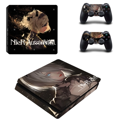 Nier automata decal skin for PS4 Slim Console and two cont..