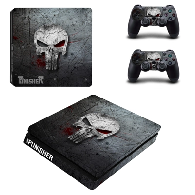 Terminator decal skin for PS4 Slim Console and two controllers