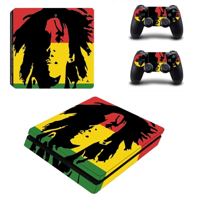 National flag decal skin for PS4 Slim Console and two cont..