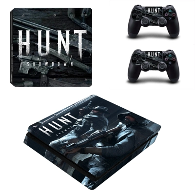 Hunt Showdown decal skin for PS4 Slim Console and two controllers