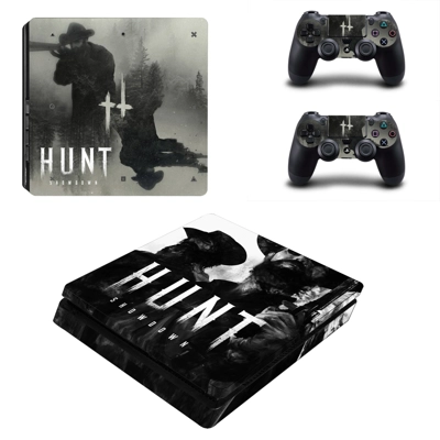 Hunt Showdown decal skin for PS4 Slim Console and two controllers