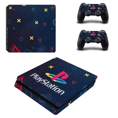 Special edition decal skin for PS4 Slim Console and two co..