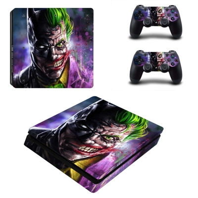 Clown decal skin for PS4 Slim Console and two controllers