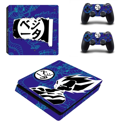 Dragon Ball decal skin for PS4 Slim Console and two contro..