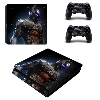 Batman decal skin for PS4 Slim Console and two controllers
