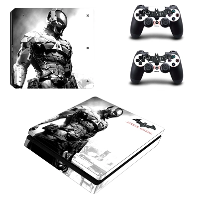 Batman decal skin for PS4 Slim Console and two controllers