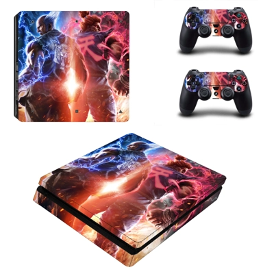 Iron Fist decal skin for PS4 Slim Console and two controllers