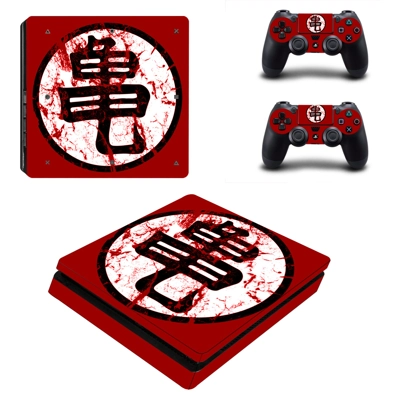 Dragon Ball decal skin for PS4 Slim Console and two contro..