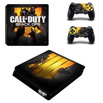 Black ops 4 decal skin for PS4 Slim Console and two controllers