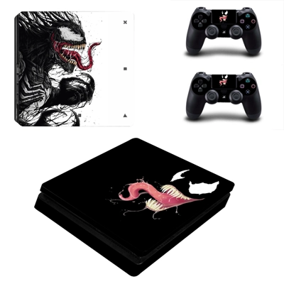 Venom decal skin for PS4 Slim Console and two controllers Venom decal skin for PS4 Slim Console and two controllers