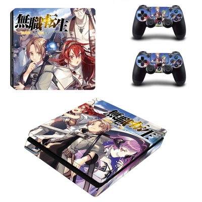 Reincarnation decal skin for PS4 Slim Console and two controllers