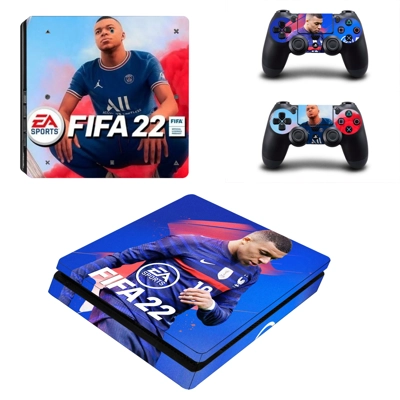 FIFA 22 decal skin for PS4 Slim Console and two controllers