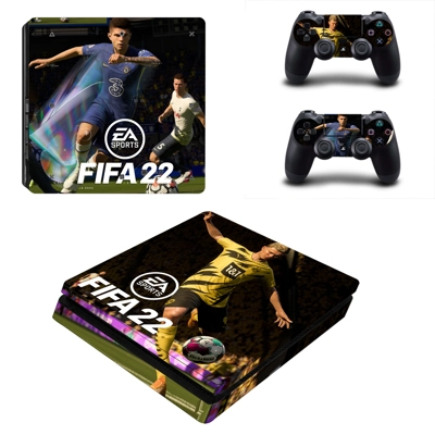 FIFA 22 decal skin for PS4 Slim Console and two controllers