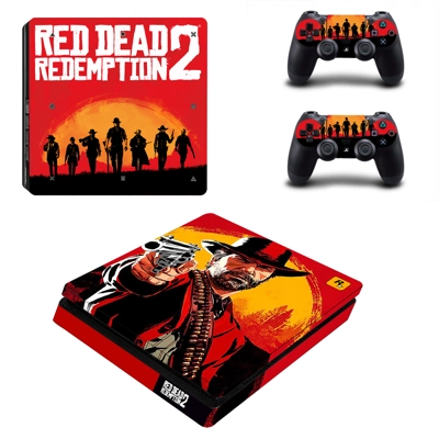 Red Dead Redemption 2 decal skin for PS4 Slim Console and ..