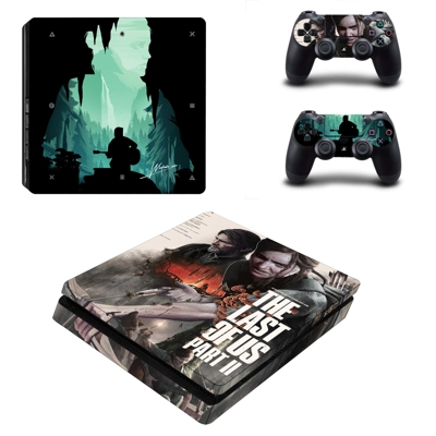The Last of us 2 decal skin for PS4 Slim Console and two controllers