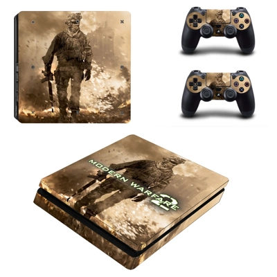 Modern Warfare 2 decal skin for PS4 Slim Console and two controllers