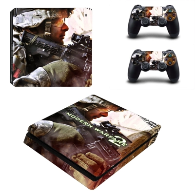 Modern Warfare 2 decal skin for PS4 Slim Console and two c..