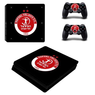 Hapoel Tel Aviv decal skin for PS4 Slim Console and two controllers