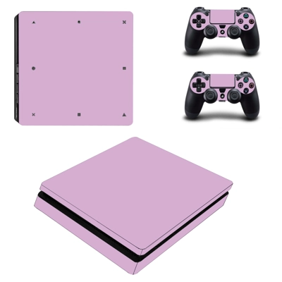 Solid Color decal skin for PS4 Slim Console and two controllers