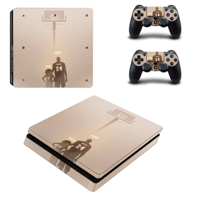 Kobe Bryant decal skin for PS4 Slim Console and two controllers