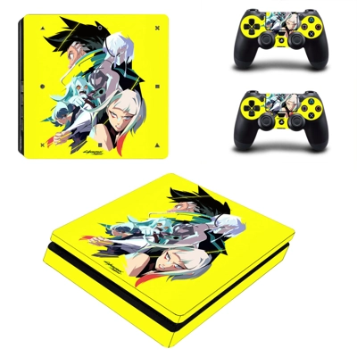 Cyberpunk Edgerunners decal skin for PS4 Slim Console and .. Cyberpunk Edgerunners decal skin for PS4 Slim Console and ..