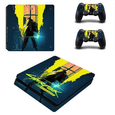 Cyberpunk Edgerunners decal skin for PS4 Slim Console and .. Cyberpunk Edgerunners decal skin for PS4 Slim Console and ..