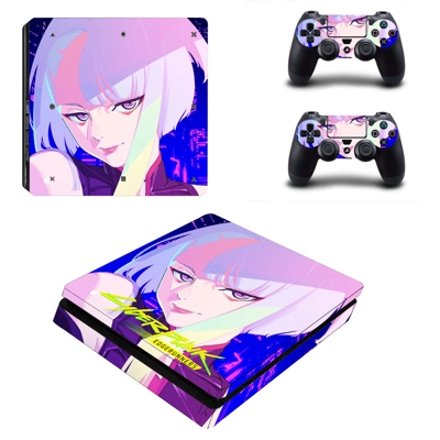 Cyberpunk Edgerunners decal skin for PS4 Slim Console and .. Cyberpunk Edgerunners decal skin for PS4 Slim Console and ..