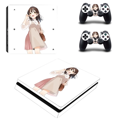 Sayu Ogiwara decal skin for PS4 Slim Console and two contr.. Sayu Ogiwara decal skin for PS4 Slim Console and two contr..