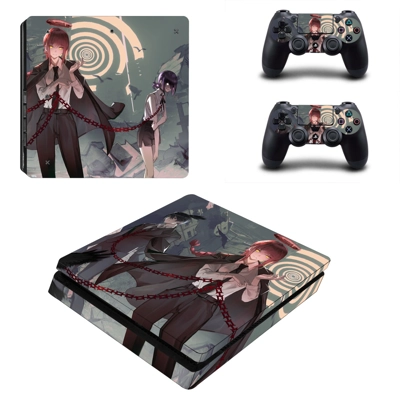 Chainsaw Man Machima decal skin for PS4 Slim Console and t.. Chainsaw Man Machima decal skin for PS4 Slim Console and t..