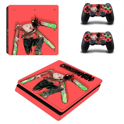 Chainsaw Man Machima decal skin for PS4 Slim Console and t.. Chainsaw Man Machima decal skin for PS4 Slim Console and t..