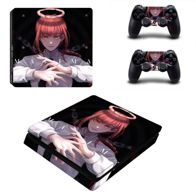 Chainsaw Man Machima decal skin for PS4 Slim Console and t.. Chainsaw Man Machima decal skin for PS4 Slim Console and t..