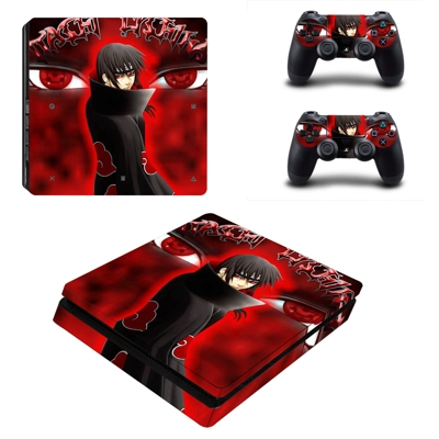 Naruto decal skin for PS4 Slim Console and two controllers Naruto decal skin for PS4 Slim Console and two controllers