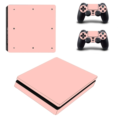 Solid Color decal skin for PS4 Slim Console and two controllers