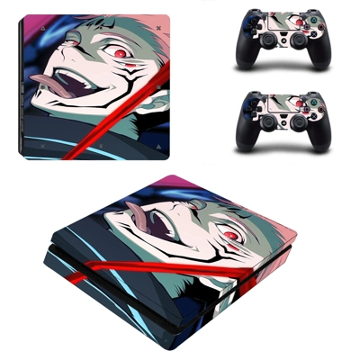 Spell Return decal skin for PS4 Slim Console and two controllers