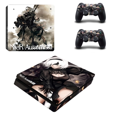 NieR Automata decal skin for PS4 Slim Console and two controllers