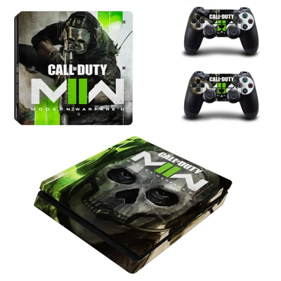 Mordern Warfare 2 decal skin for PS4 Slim Console and two controllers