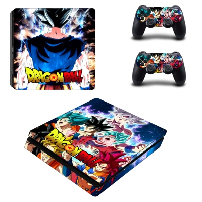 Dragon Ball decal skin for PS4 Slim Console and two contro.. Dragon Ball decal skin for PS4 Slim Console and two contro..