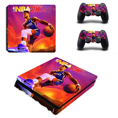 NBA2K23 decal skin for PS4 Slim Console and two controllers NBA2K23 decal skin for PS4 Slim Console and two controllers