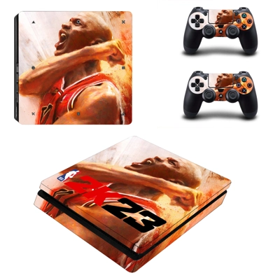 NBA2K23 decal skin for PS4 Slim Console and two controllers NBA2K23 decal skin for PS4 Slim Console and two controllers
