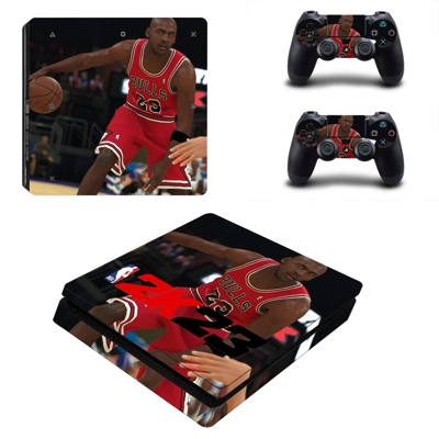 NBA2K23 decal skin for PS4 Slim Console and two controllers NBA2K23 decal skin for PS4 Slim Console and two controllers