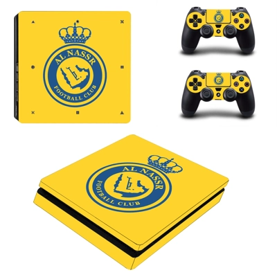 AL Nassr FC decal skin for PS4 Slim Console and two contro.. AL Nassr FC decal skin for PS4 Slim Console and two contro..