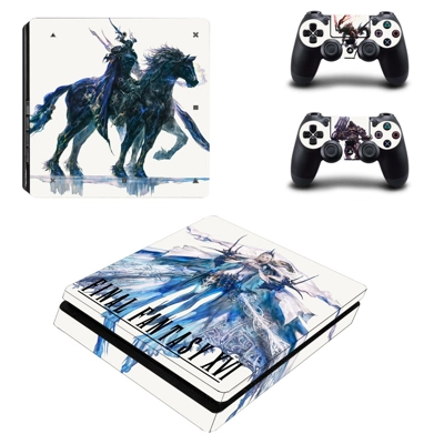 Fianl Fantasy 16 decal skin for PS4 Slim Console and two c.. Fianl Fantasy 16 decal skin for PS4 Slim Console and two c..
