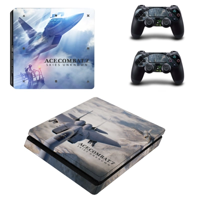 ACE COMBAT 7 decal skin for PS4 Slim Console and two contr.. ACE COMBAT 7 decal skin for PS4 Slim Console and two contr..