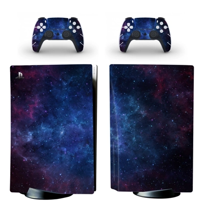Starry sky decal skin for PS5 Disc Edition Console and two.. Starry sky decal skin for PS5 Disc Edition Console and two..
